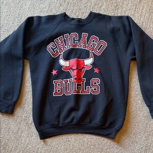 Vintage Chicago Bulls Black Sweater ; XL Youth (small men’s)